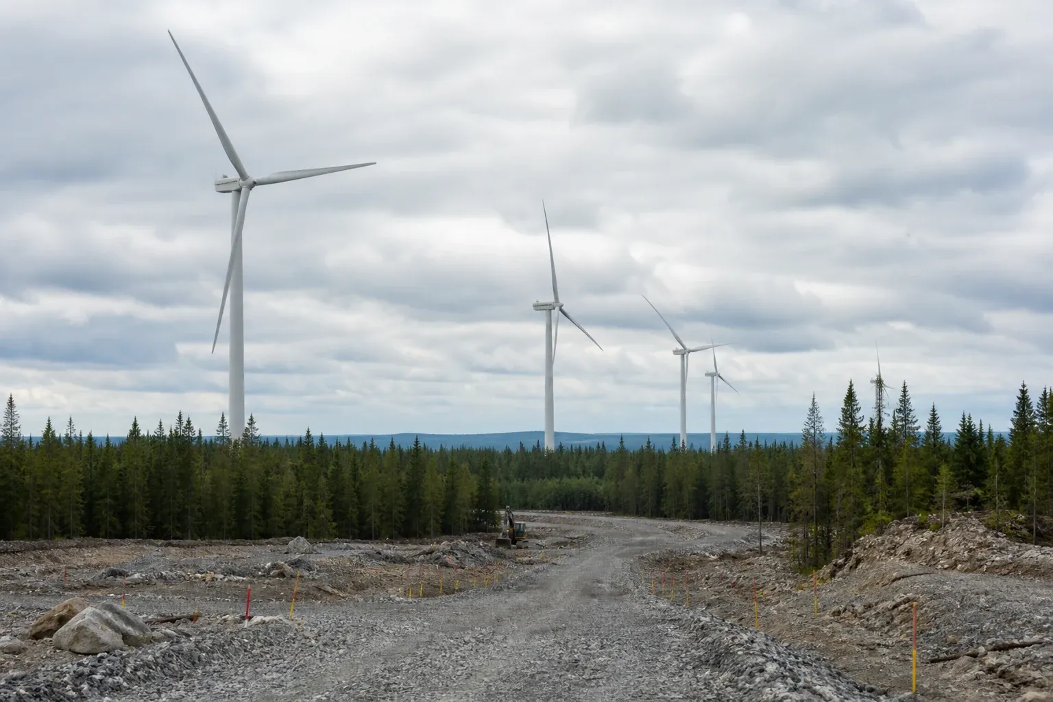 Vindkraftsprojekt i svenskt landskap